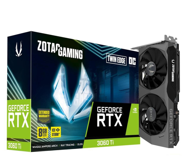 Zotac GeForce RTX 3060 Ti Gaming Twin Edge OC LHR 8GB GDDR6 - 661601 - zdjęcie